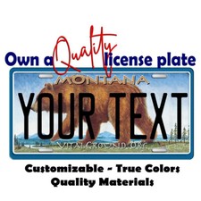 Montana Bear License Plate