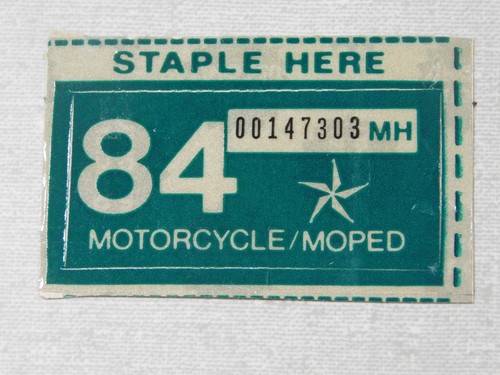 1984 texas motorcycle moped - texas,