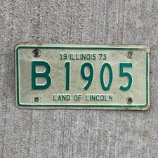 1973 Illinois MOPED License